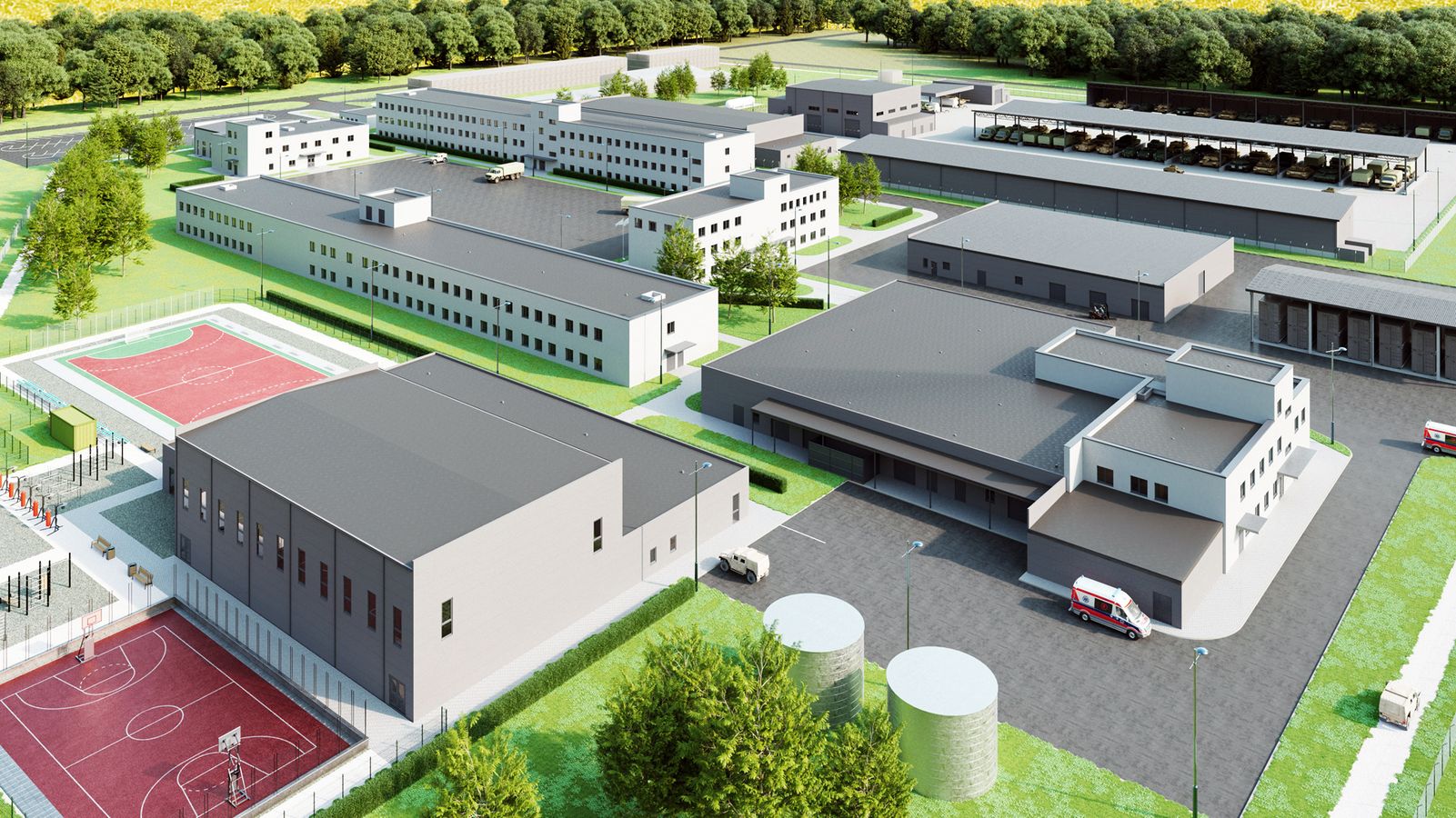 the image of the Pajūrio karinis miestelis project