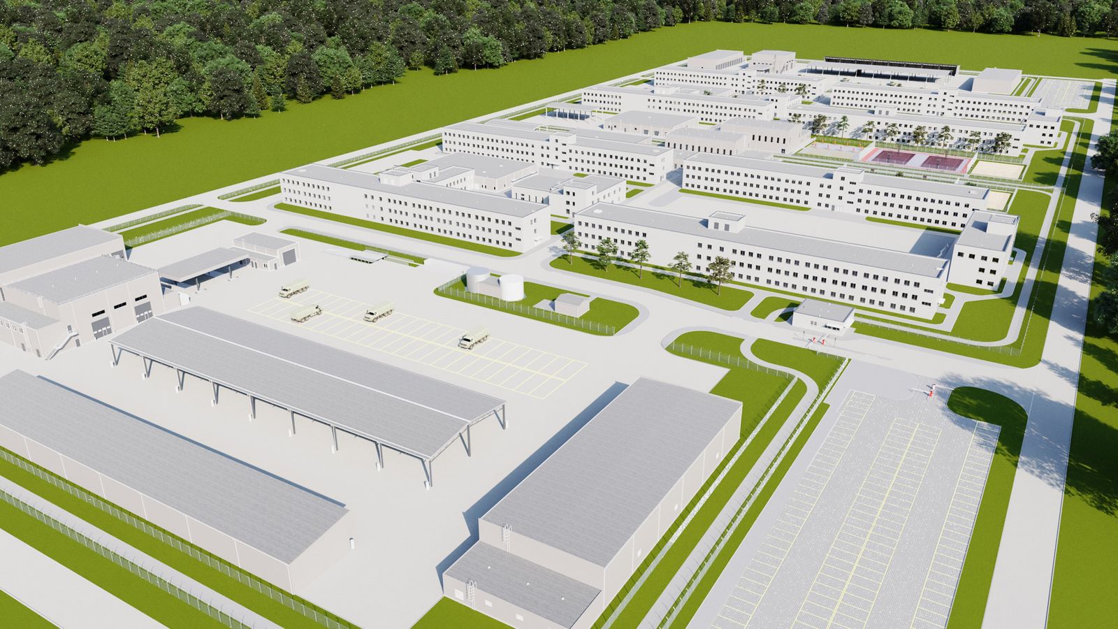 the image of the Rūdninkai military training ground project
